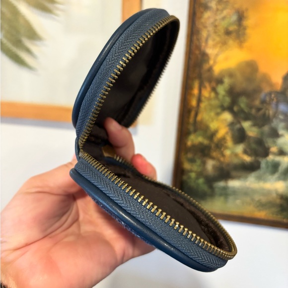 Aran Woollen Mills Blue Tweed Coin Purse 100% Wool Made in Ireland - Picture 7 of 7